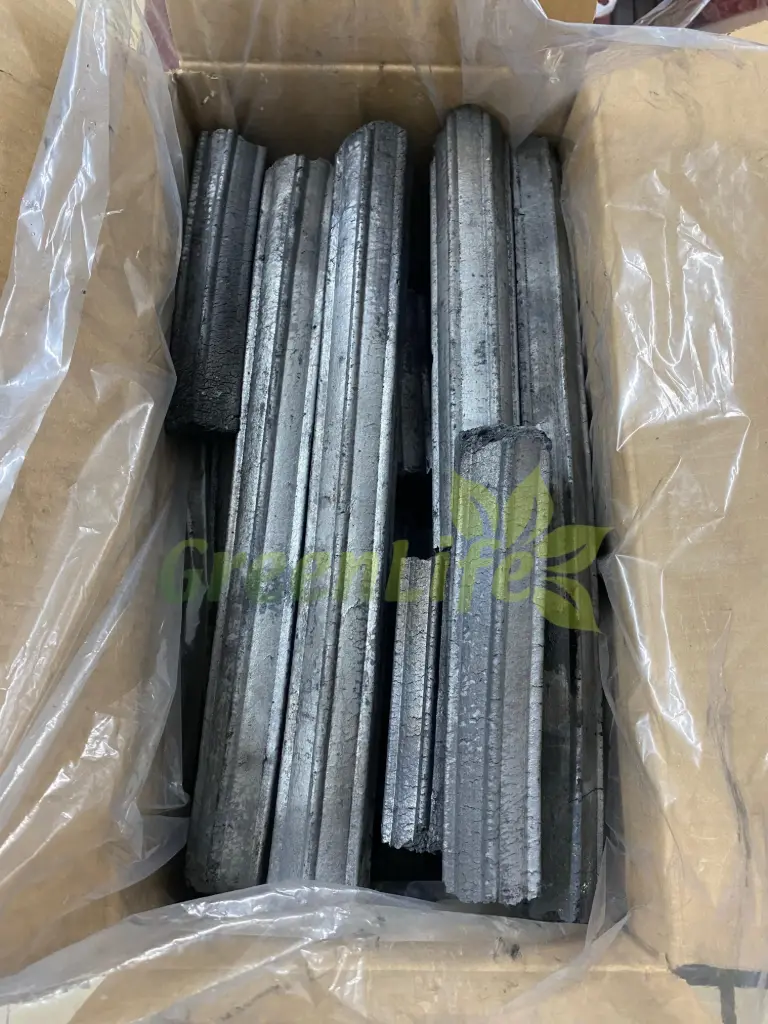 Grade A - Hexagon Sawdust Briquettes Charcoal - 10kg carton 